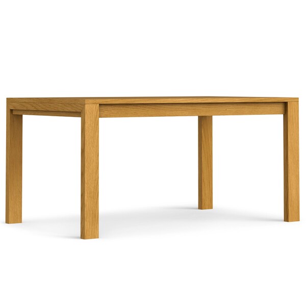 Homeroots 60" Oak Wood Dining Table 640705 - main