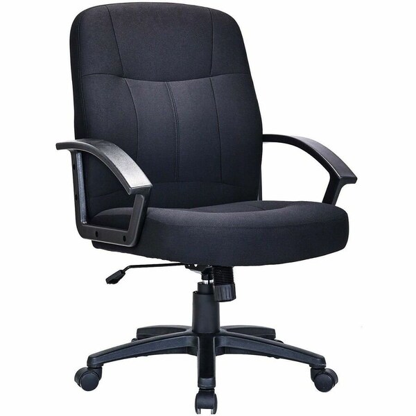 Lorell Lorell Executive Fabric Mid-Back Chairs LLR84552 - main