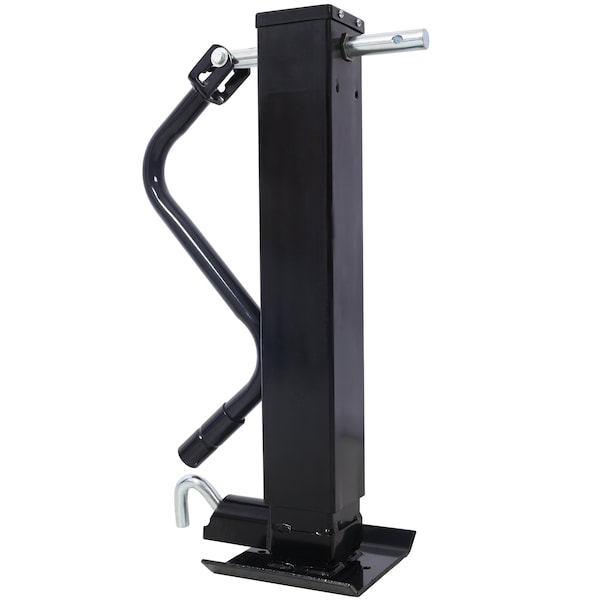 Wrightmaster Heavy-Duty Weld-On Trailer Jack, 12,000 lbs. Capacity, 26in Travel, Sidewind Crank, Square Tube ZR-W46567479 - main
