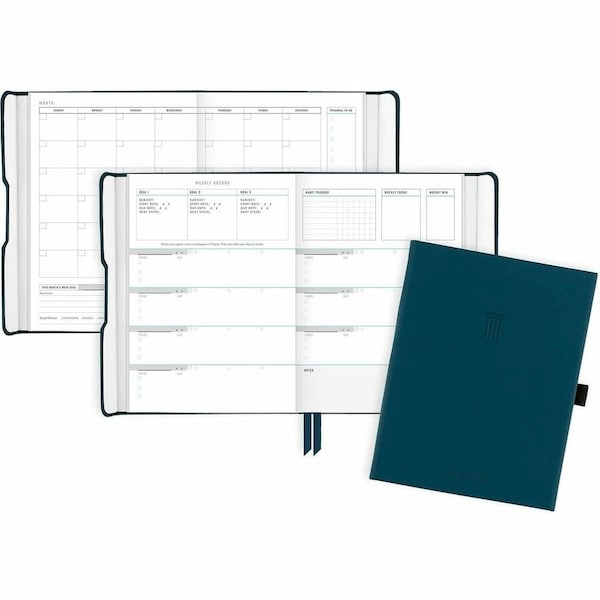 At-A-Glance Foundation Undated Weekly Monthly Planner, Blue, Small, 5 1/2in x 8 1/2in - Small - Undated - 2026 FD20020 - main
