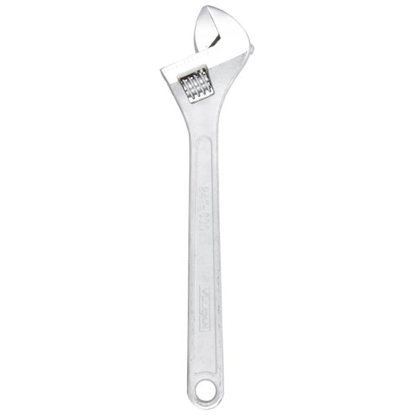 Vulcan Vulcan JL15024 Adjustable Wrench, 2-1/2 in Jaw, Tapered Handle, Steel JL15024 - main
