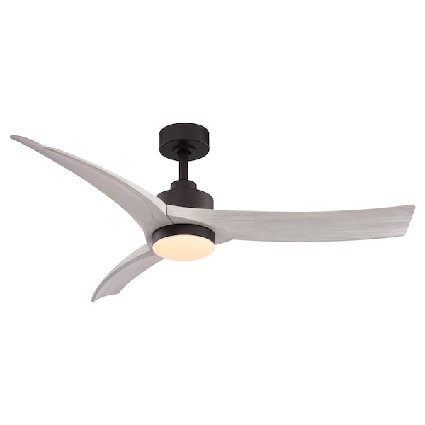 Vaxcel North Bend, 52 in, Bronze Indoor/Outdoor Ceiling Fan, Ash Blades, LED, Remote, DC F0139 - main