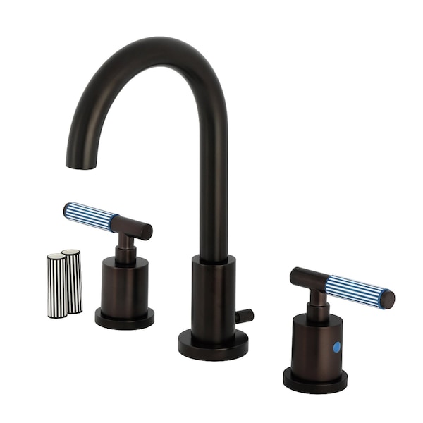 Kingston Brass Widespread Bathroom Faucet with Brass Pop-Up, Oil Rubbed Bronze FSC8925KPS - main