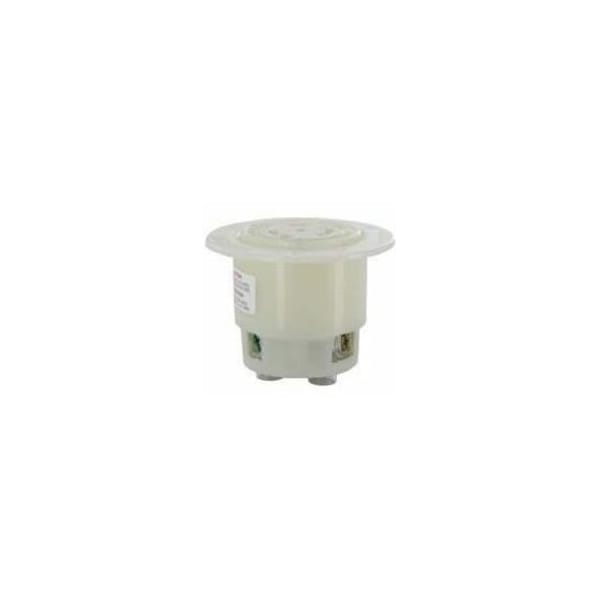 Leviton Locking Receptacle, L6-20R, 20 A, 250V AC, Single Phase, 2 Pole, Flush Mount, Screw Terminals 2326 - main