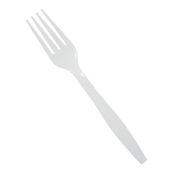Medline White Polystyrene Heavyweight Fork, 7in, 1000PK NON00291 - main