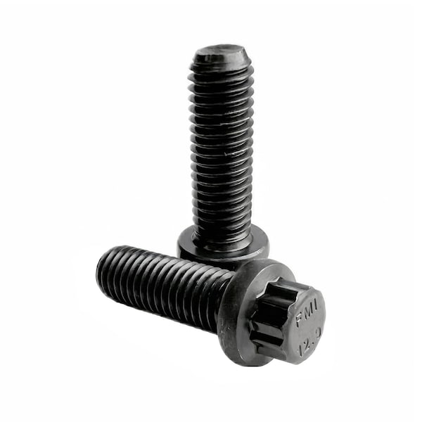 Zdb Industrial M6-1.0 x 35mm Class 12.9 12-Point Flange Bolt, Furnace Black 10000930 - main