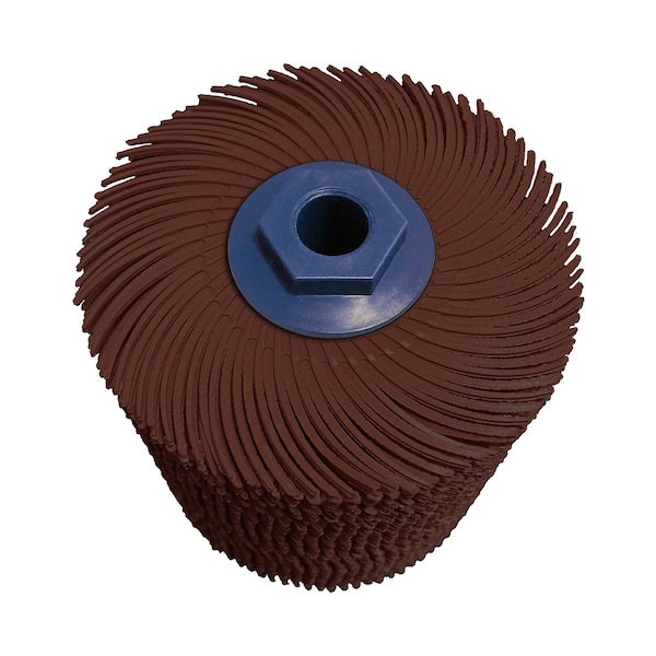Dedeco SUNBURST 4" x 4" TC BROWN 36 GRIT M-14 2381 - main