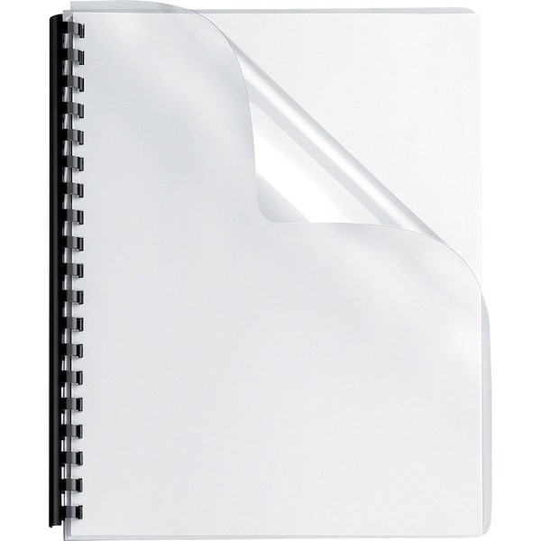 Fellowes Crystals Presentation Covers With Round Corners, 11 1/4 X 8 3/4, Clear, 100PK 52311 - main
