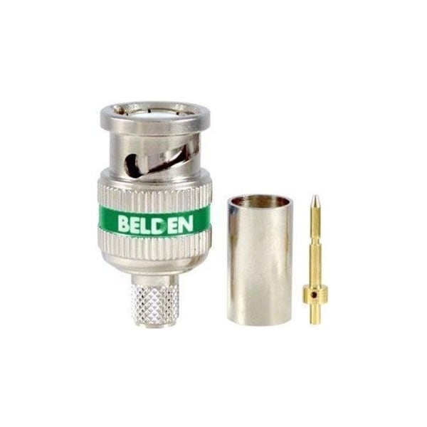 Belden RG6 BNC UHD CONN 3-PC GRN, 18 AWG RG-6 TYPE UHD COAX, 75 OHM ROHS 4694RBUHD3 B50 - main
