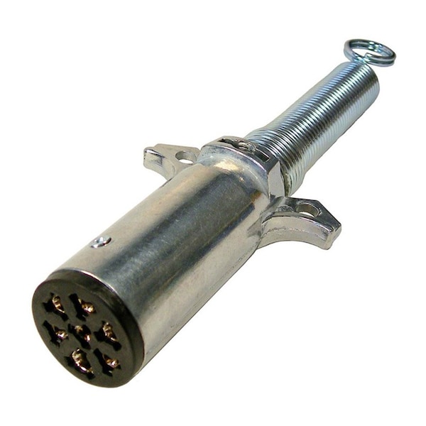 Pico Wiring Accessories Pico 7-Pole Split Round Pin Trailer Connector with Polarized Plug - Male, 40 Amp 0708PT - main