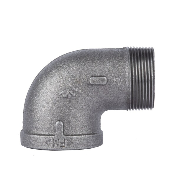 B & K 1-1/2 in. MIP each X 1-1/2 in. D FIP Black Malleable Iron 90 Degree Street Elbow 501543 - main