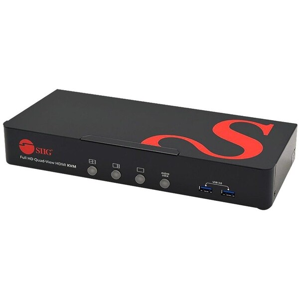 Siig SHARING FOUR VIEWS DISPLAYED ON ONE SCREEN WITH FOUR FULL HD HDMI DEVICES OR COM CE-KV0A11-S1 - main