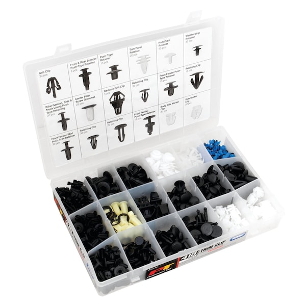 Performance Tool 418 pc. Honda Trim Clip Assortment, Auto Body Retainers, Fasteners, Case W5244 - main