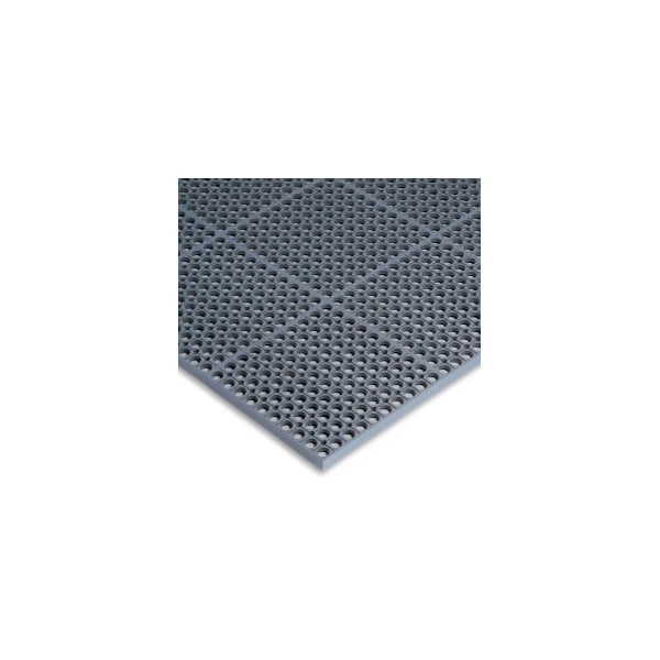 Tennesee Mat Co Wearwell WorkSafe Light Anti Fatigue Drainage Mat 1/2in Thick 3' x 5' Gray 478.12x3x5GY - main