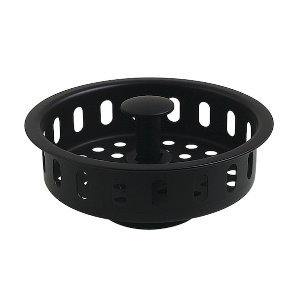 Kingston Brass Kitchen Sink Basket Strainer, Matte Black KBP2000MB - main