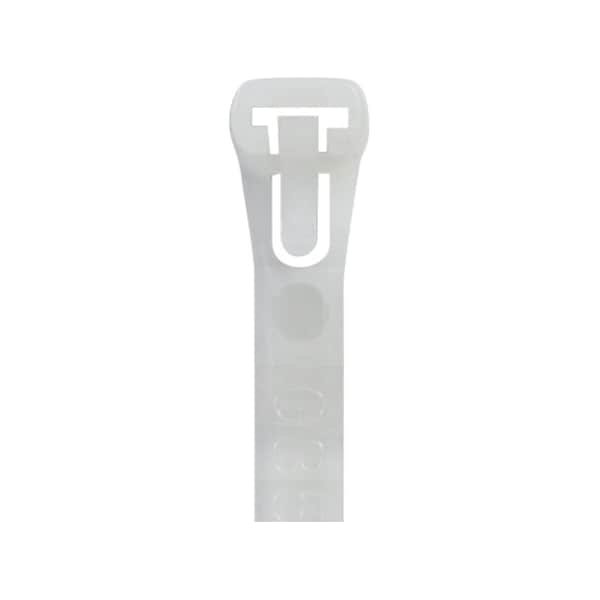 Partners Brand Cable Tie, 5-1/2 in L, Natural, 50 lb Strength, 1000 PK CTR55A - main