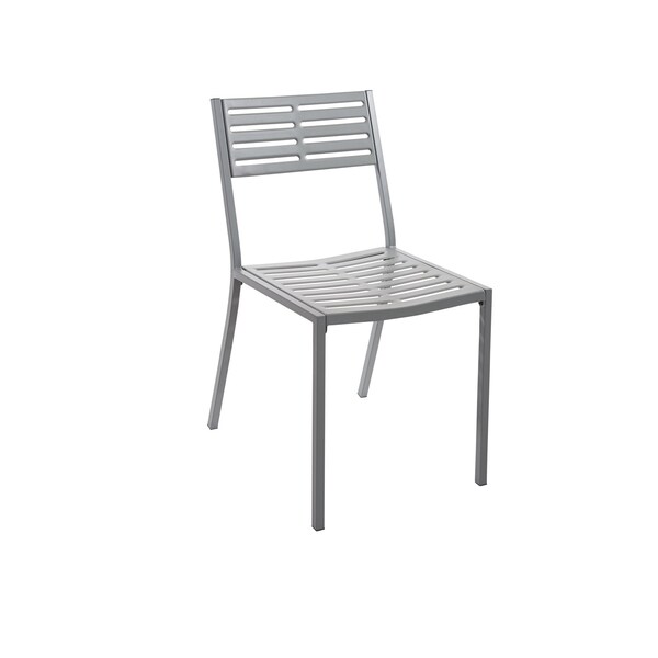 Bfm Seating Daytona Stacking Patio Dining Side Chair Soft Gray SU2810CSG - main