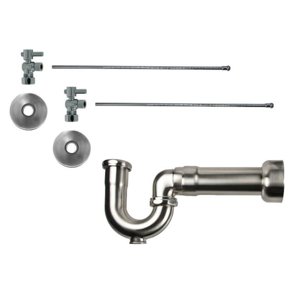 Mountain Plumbing Lavatory Kit - Mini Lever 1/4 Turn Valve MT521-NL P-Trap in Matte Black MT521MASS-NL/MB - main