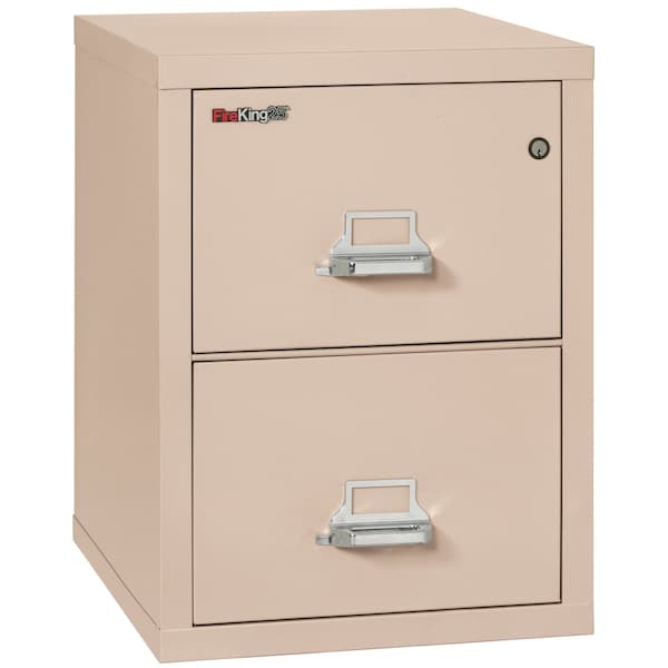 Fireking 2 Drawer, 1 Hr Fire & impact rated, 25" depth Legal Champagne 2-2125-CCH - main