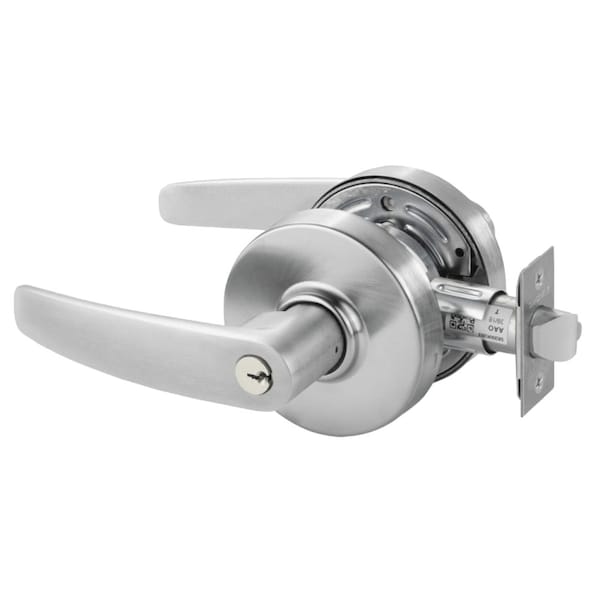 Sargent Grade 2 Classroom Cylindrical Lock, B Lever, Conventional Cylinder, Satin Chrome Finish, Non-handed 28-7G37 LB 26D - main