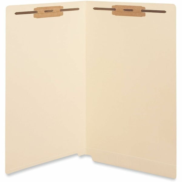 Universal End Tab Folders, Two Fasteners, Legal, Manila, 50/Box UNV13220*** - main