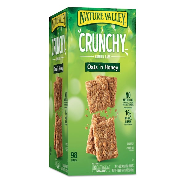 Nature Valley Granola Bars, Oats and Honey, 1.5 oz Bar, 49PK GEM12942 - main