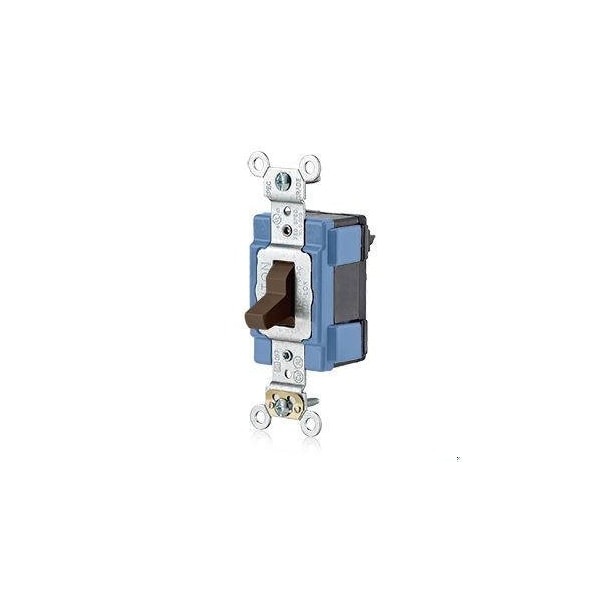 Leviton Lev-Lok Toggle SP Illum 15A Brown M1201-LHW - main