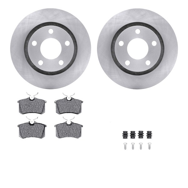 Dynamic Friction Co DFC Brake Rotor with 5000 Brake Pads and Hardware Kit 6512-74303 - main