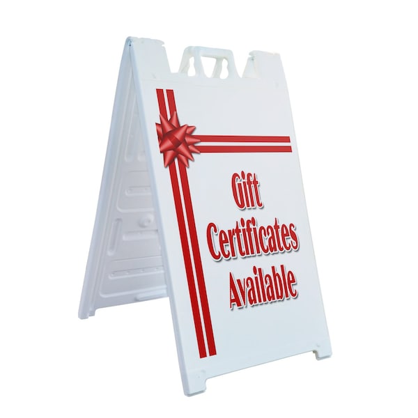 Signmission Gift Certificates, A-Frame & 2 Decals Installed, Heavy-Duty Plastic Frame SBHD-D-2436-Gift Certificates - main