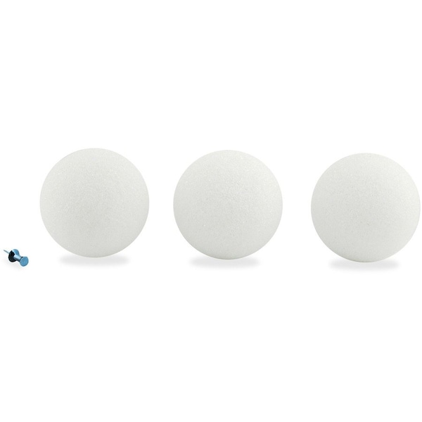 Hygloss Products Craft Foam Balls, 3 Inch, White, 24PK 51103 - main