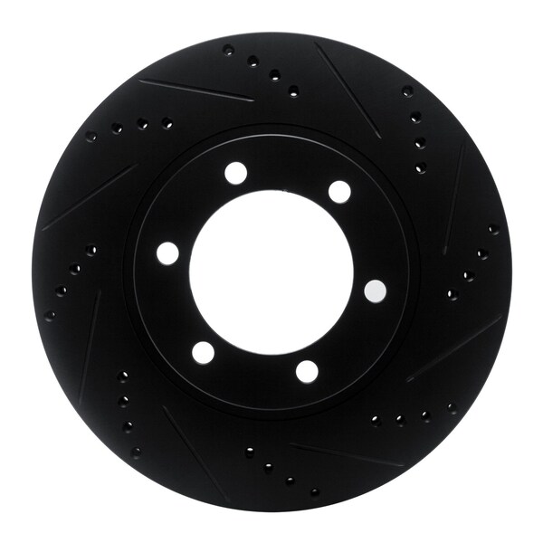 Dynamic Friction Co DFC Brake Rotor - Drilled and Slotted - Black 633-76126R - main