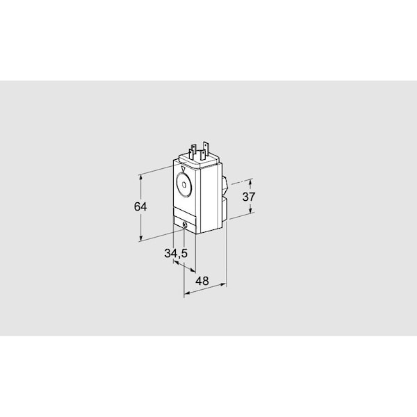 Honeywell Kromschroder Gas Pressure Switch, DG 300VC5, 3–500 mbar, UL/FM/AGA KS84448920 - main