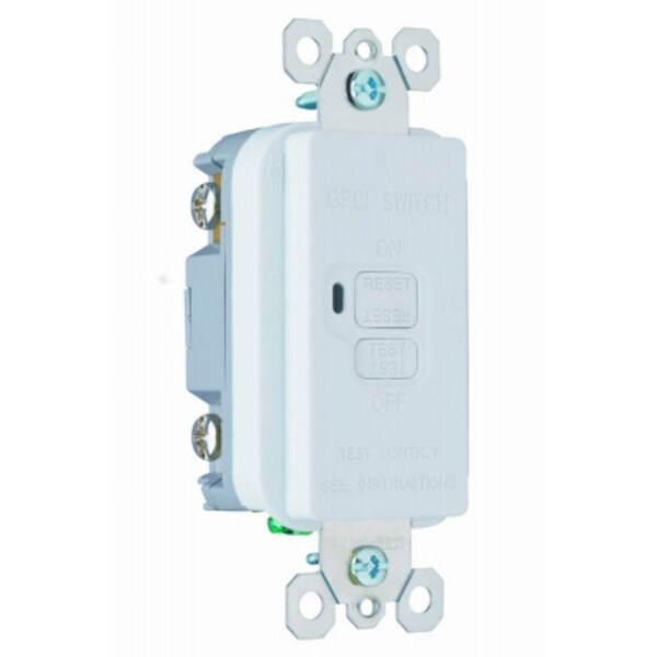 Legrand radiant GFCI Receptacle, 125 V, 20 A, NEMA: NEMA 5-20R, Back and Side Wiring, White 2087WCCD4 - main