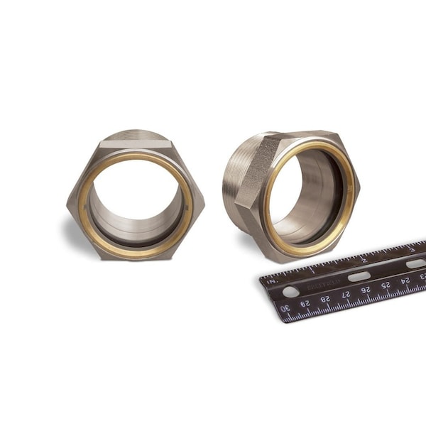 Oil-Rite Gasketed Window Sight NPT Thread - 1 1/2in. NPT, 2in., None, 50 PSI, Buna-N, 1 17/32in. B1740-7 - main