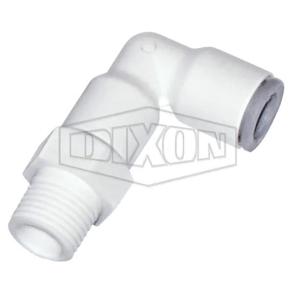 Dixon LIQUIfit Swivel 90Deg Elbow, 3/8 in Nominal, MNPT x Tube End Style, Nylon, Domestic 65096018WP2 - main