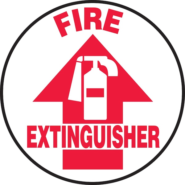 Accuform Floor Sign, 17", Fire Extinguisher MFS721 - main