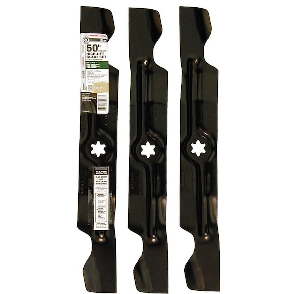 Arnold HighLift Blade Set, 1714 in L, For 50 in Zero Turn Garden Tractors 490-110-M126 - main