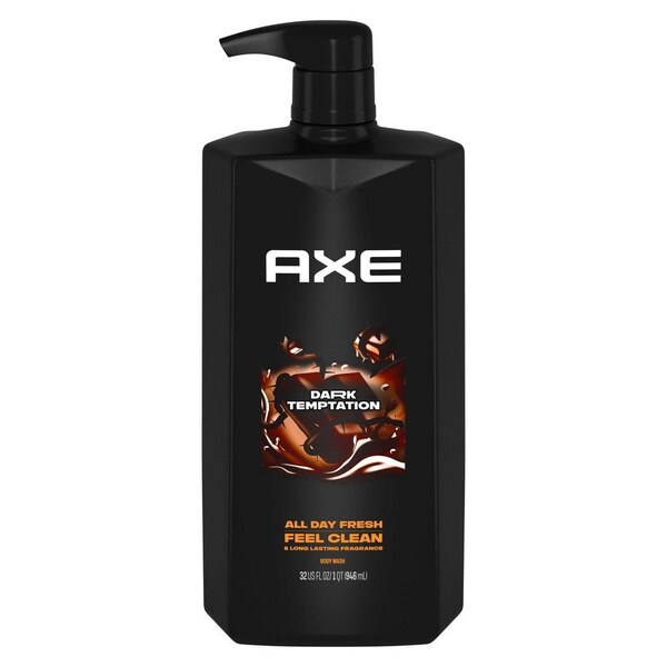 Axe Dark Temptation Body Wash Pump for Men, 32 Ounce, 4PK 69633564 - main