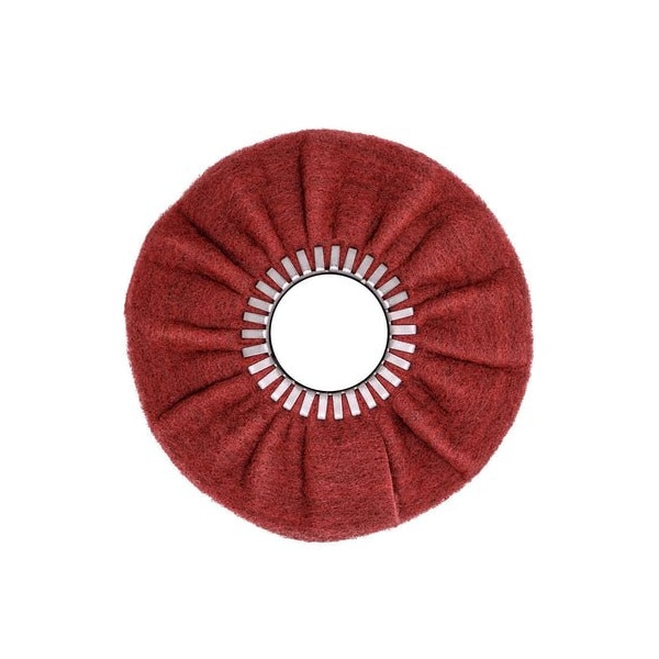 Renegade Products Usa 8 Inch Very Fine Satin Airway Buffing Wheel for Angle Grinders (No Center Plate) FSA8X3N2-2P-HSVFN - main