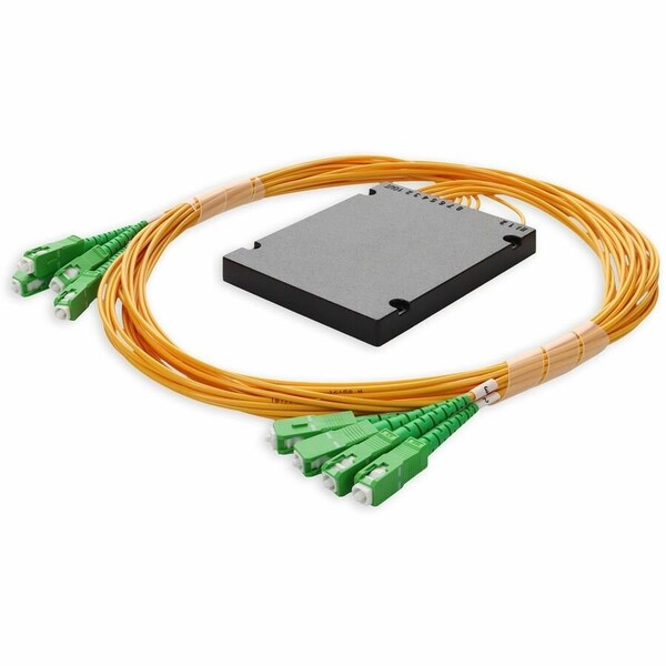 Add-On ASC/8XASC M/M SPLITTER CBL 1.5M YELLOW OS2 FIBER PIGTAILS ADD-1-5MFS1X8SP9ASC - main