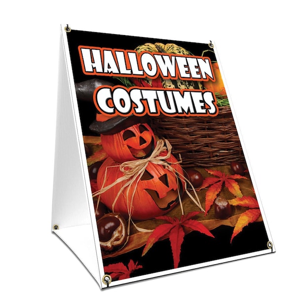 Signmission Halloween Costumes, 36 Inch x 24 Inch A-frame Yard Sign, Plastic Sign SBC-2436-Halloween Costumes - main