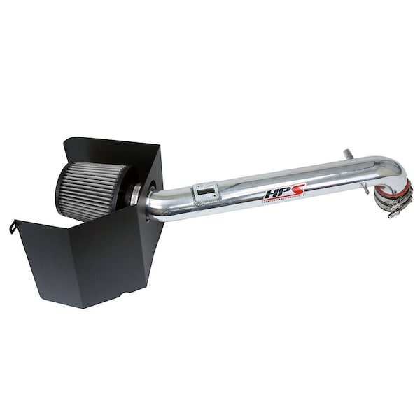 Hps Performance Air Intake Kit with Heat Shield, Polished, 827-169P - main