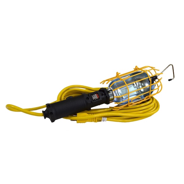 Alert Reel Mfg ProLite Professional Grade Incandescent Trouble Light, 25' 14/3, SJTW with Circuit Breaker, Outlet HTL-25M-CB - main