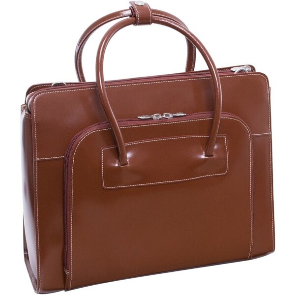 Mckleinusa 15.6 in. Lake Forest Leather Womens Case with Removable Sleeve- Brown - 16 x 5 x 12.5 in. 94334 - main