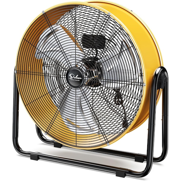 Simple Deluxe 20 Inch Heavy Duty Metal Industrial Drum Fan, 3 Speed Floor Fan for Warehouse, Workshop, Factory an HIFANXDRUM20 - main