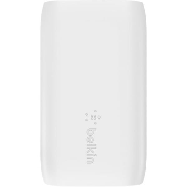 Belkin Dual Port Usb A And Usb C Pd 37w Wall Charger With Pps, White WCB007DQWH - main