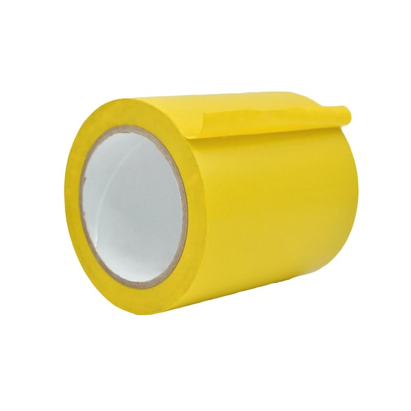 Wod Tape Floor Marking Tape, PVC, Yellow, 5 inch (120mm) W., 6 mil Thickness, 8 PK WOD VTC606-05000-8-60-YEL - main