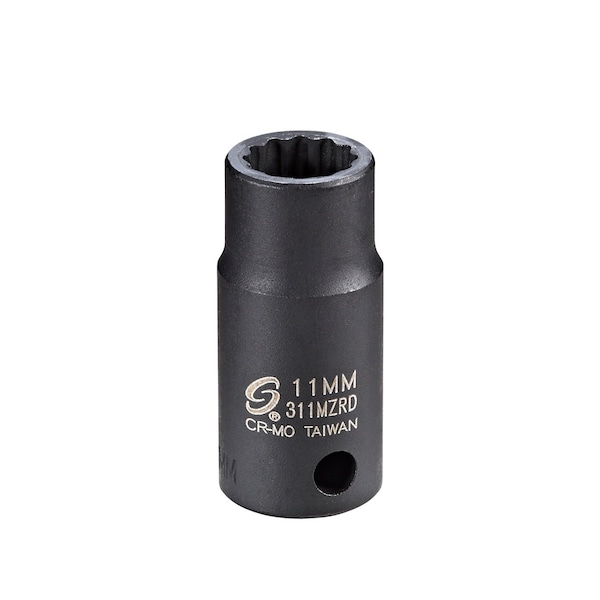 Sunex 3/8 in Drive 11Mm 12Pt Semi-Deep Impact Socket 311MZRD - main
