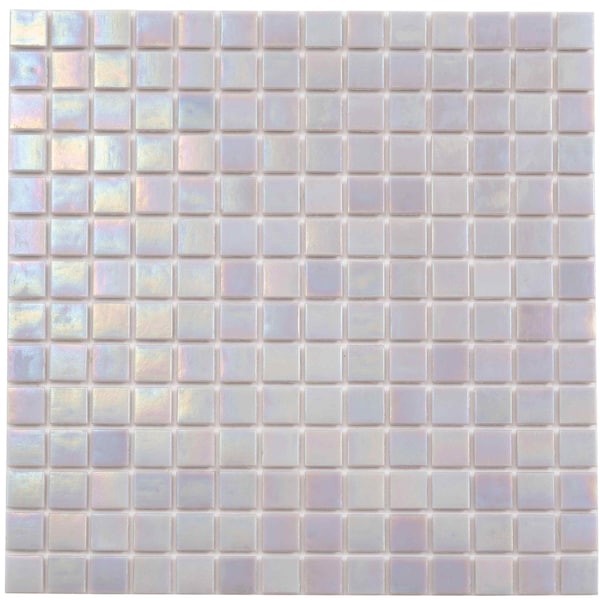 Apollo Tile Nacreous 12inx12in Glossy Pearlescent Pink Glass Mosaic Wall and Floor Tile 20 sqft/case, 10PK APLPE88RD209A - main