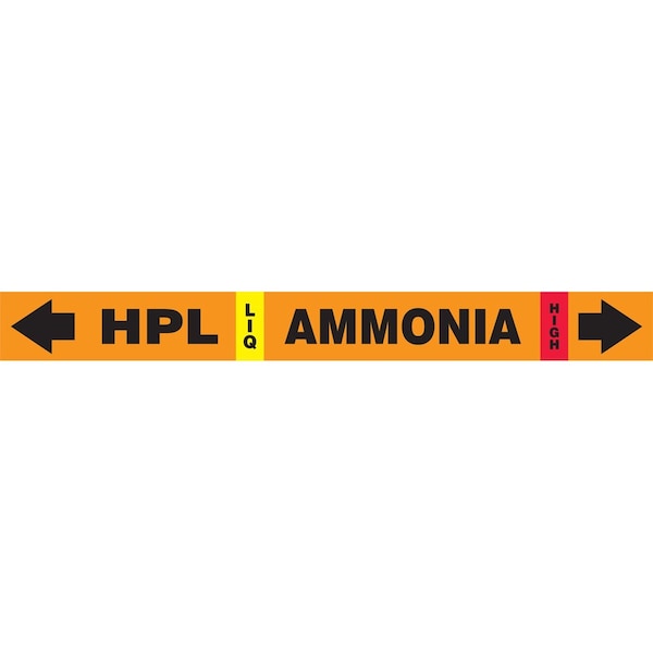 Accuform IIAR SELFSTICK AMMONIA PIPE MARKER RAK106T - main